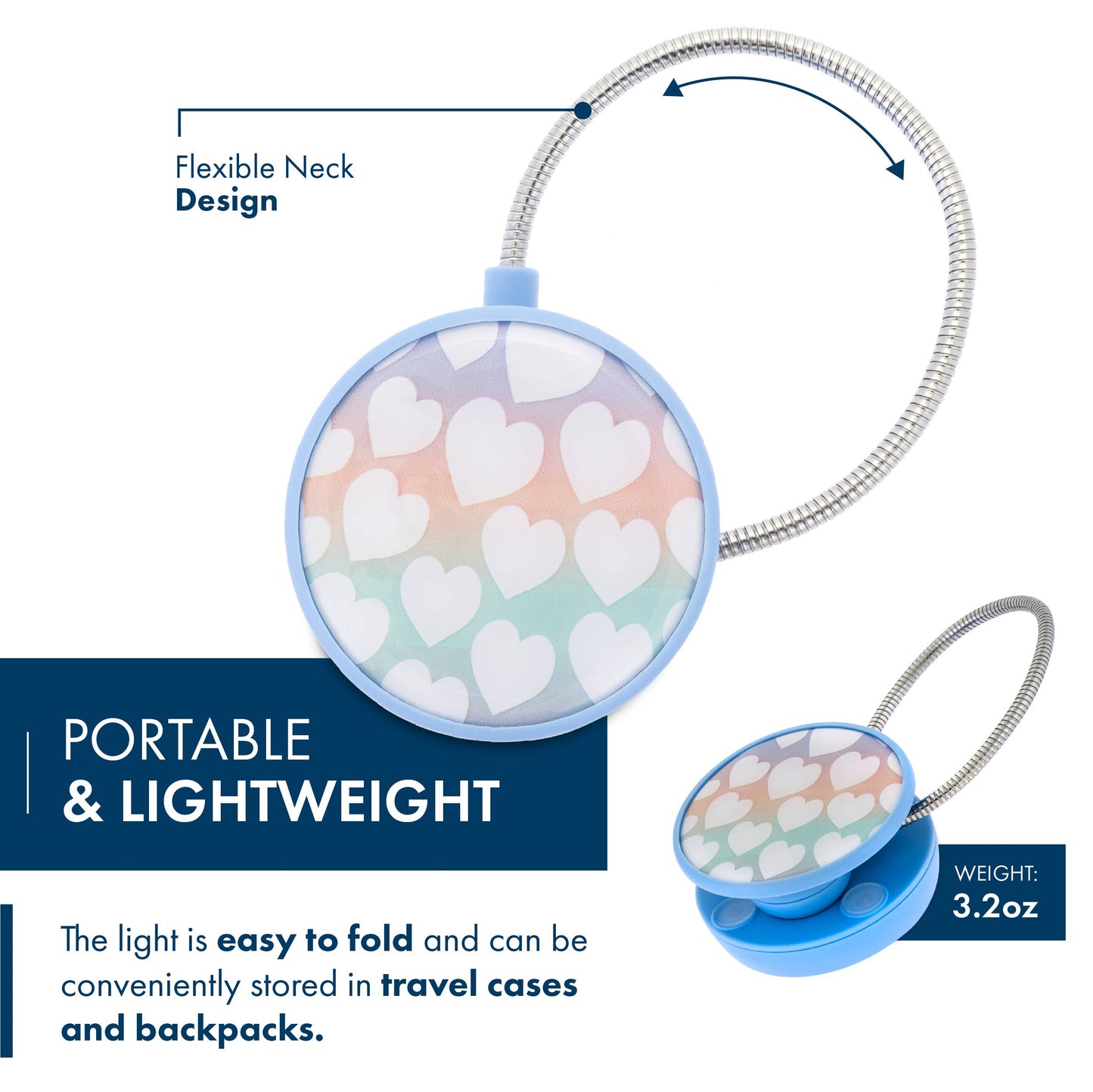 Dabney Lee Disc Dimmable Book Light - Ombre Love Struck