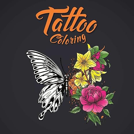 Tattoo Coloring: Adult Coloring Book -by IglooBooks Paperback NEW