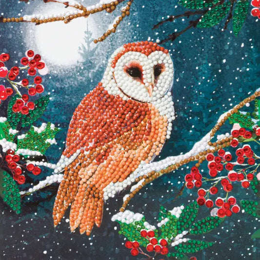 Crystal Art Card Kit: Barn Owl