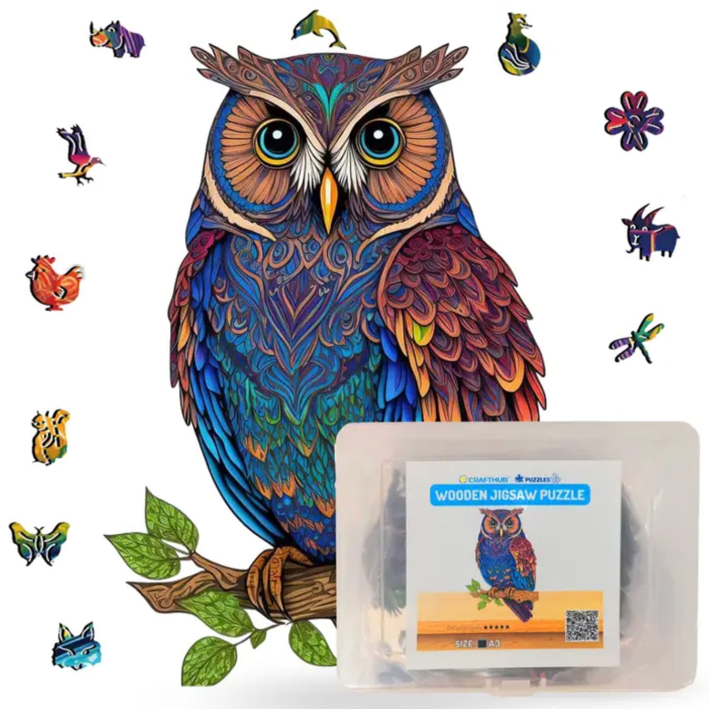 Enchanting Owl Wooden Jigsaw Puzzle