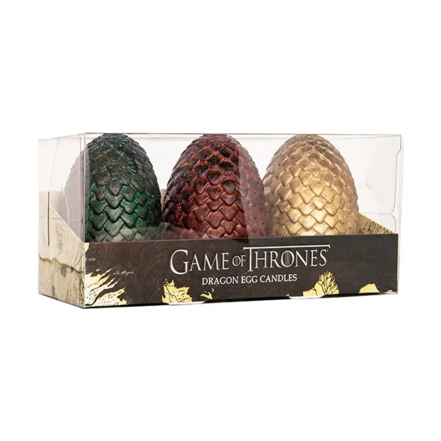 Game of Thrones: Sculpted Dragon Egg Candles (Set of 3)