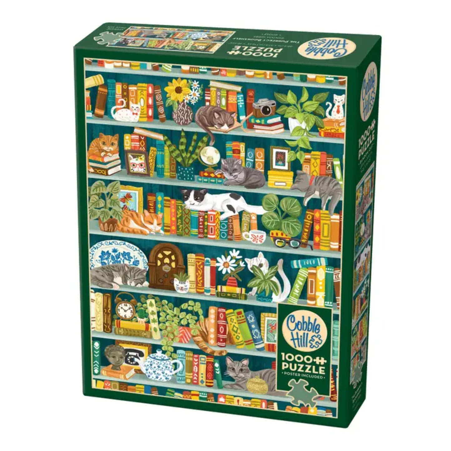 The Purrfect Bookshelf 1000pc Puzzle