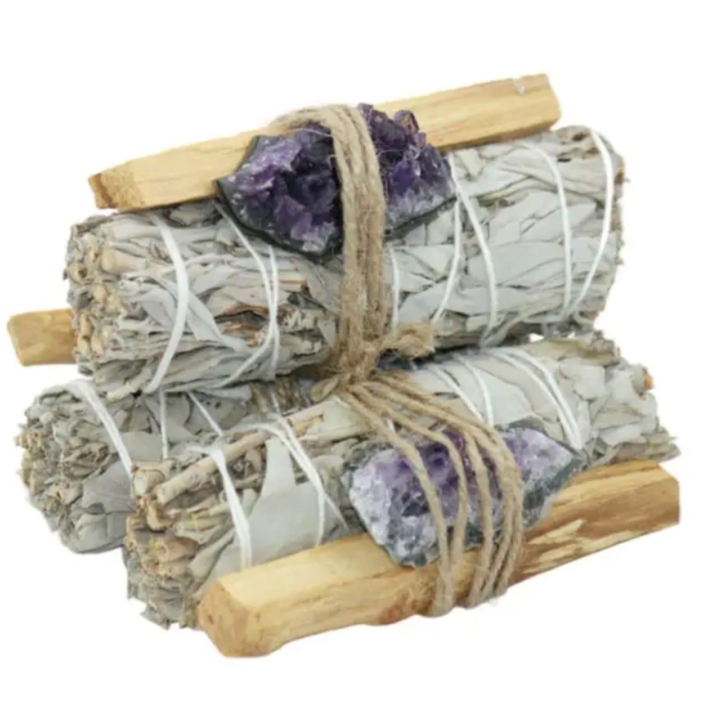 Sage Bundle - Amethyst Crystal