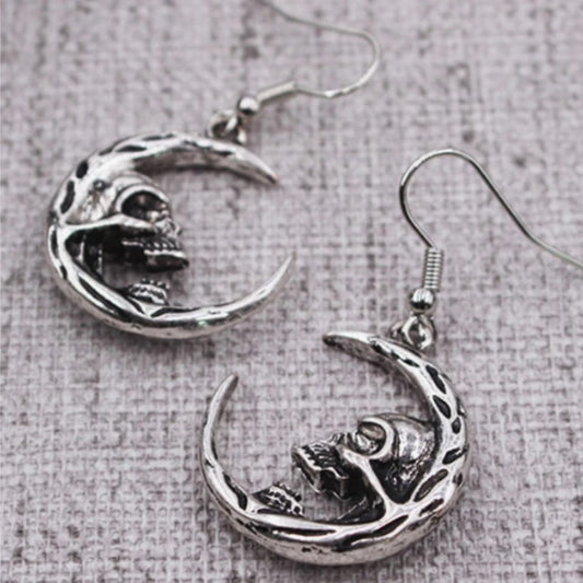 Gothic Skull Shaped Earrings